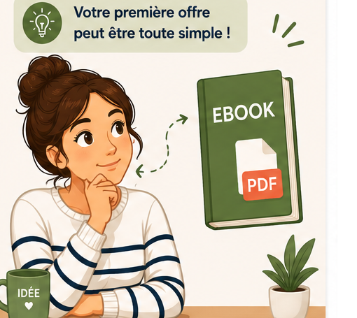 Illustration Le Déclic Digital : une conseillère aide à choisir un outil en ligne